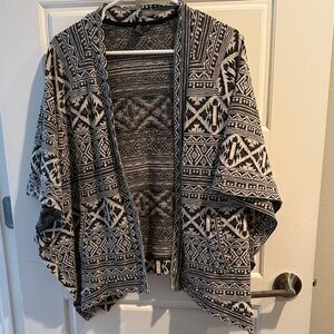Forever 21 Black and White Patterned Cardigan